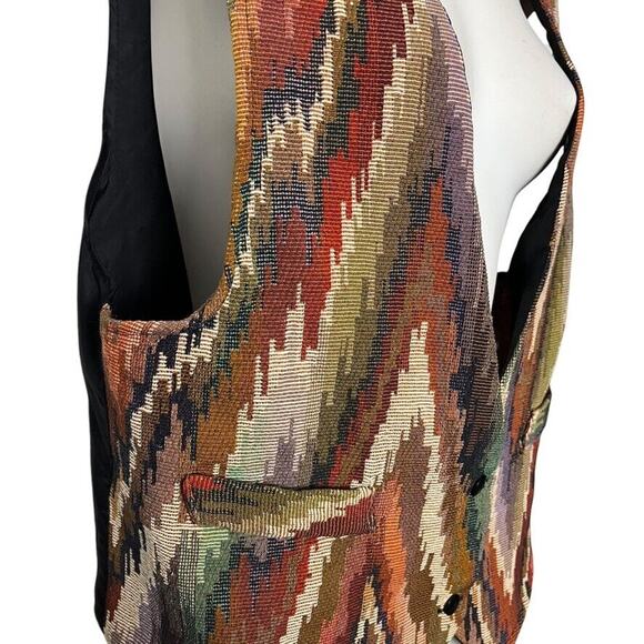 J Lewis Collections LTD Vintage Aztec Southwestern Western Vest Womens sz M - Picture 3 of 15